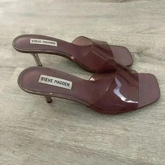 Steve Madden Shoes - STEVE MADDEN Pance Clear PVC Purple 8